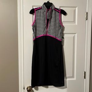 NWT Tail ladies size S black and pink golf dress